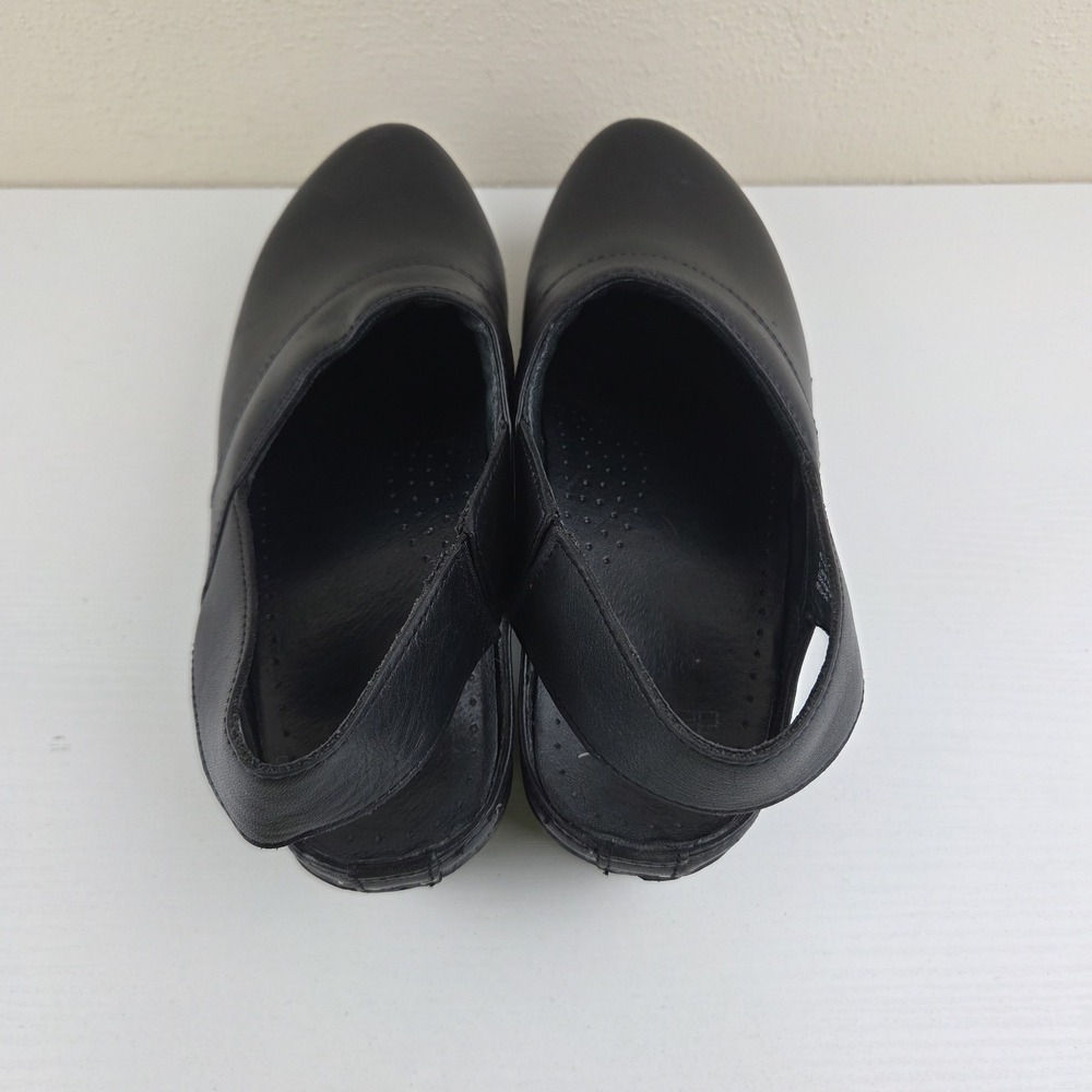 Dansko Black Leather Mule Clog Heel Strap Women's Size US 9.5 EU 40 - Picture 9 of 12
